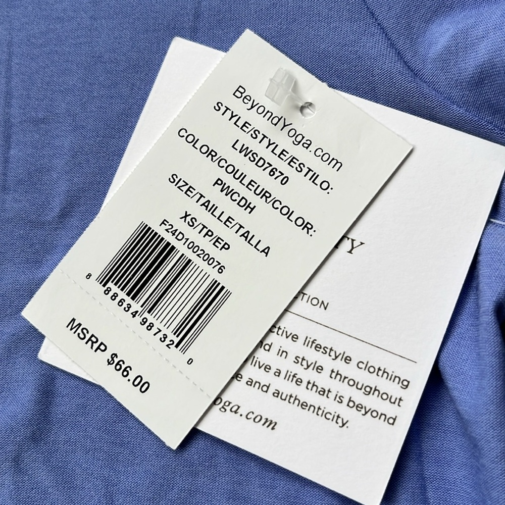 NWT BEYOND YOGA featherweight On the Down Low T-Shirt Soft size XS - Picture 3 of 6